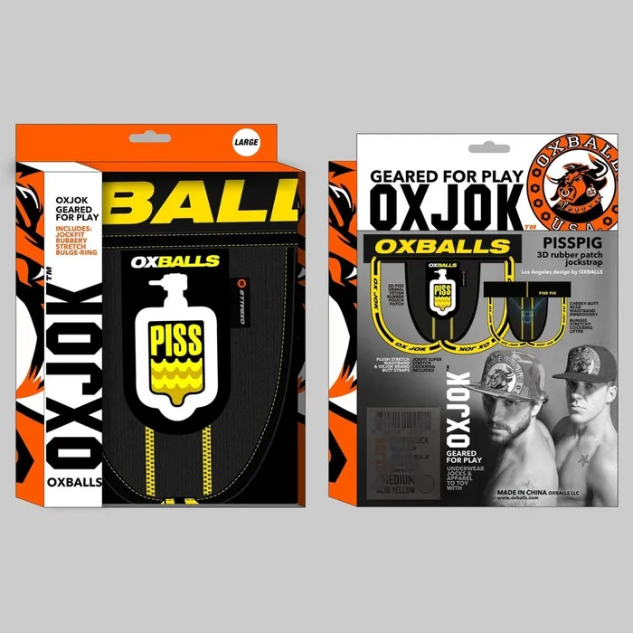 Anal OXJok Pisspig 3d Rubber Urinal Patch Pouch Blackyellow Small Anal OXJok Pisspig 3d Rubber Urinal Patch Pouch Blackyellow Small