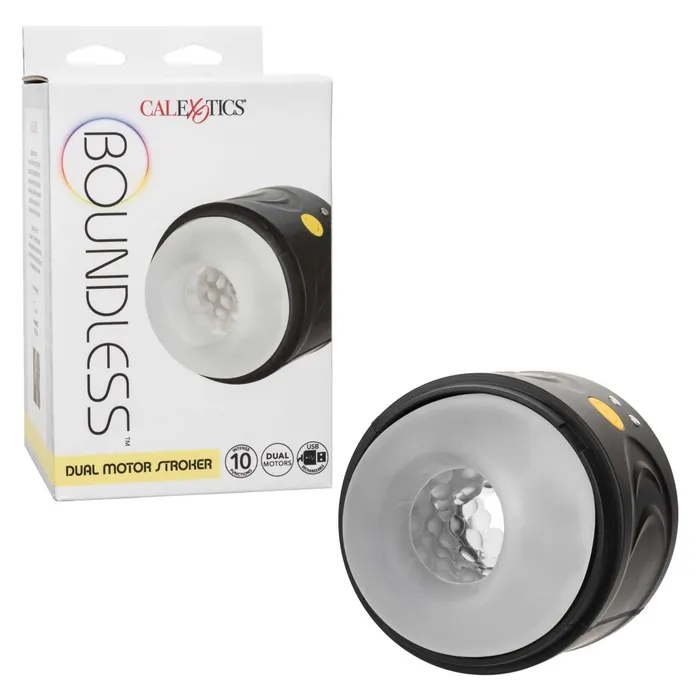 CalExotics Male Sex Toys Boundless Dual Motor Stroker Black