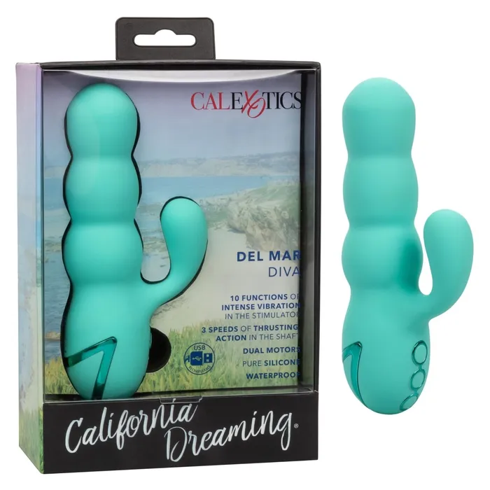 CalExotics Vibrators California Dreaming Del Mar Diva Teal