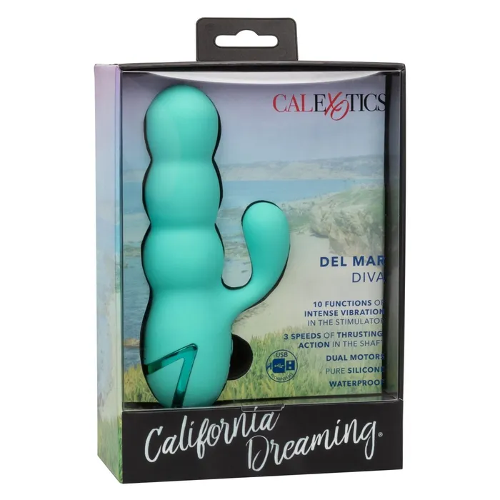 CalExotics Vibrators California Dreaming Del Mar Diva Teal CalExotics Vibrators California Dreaming Del Mar Diva Teal