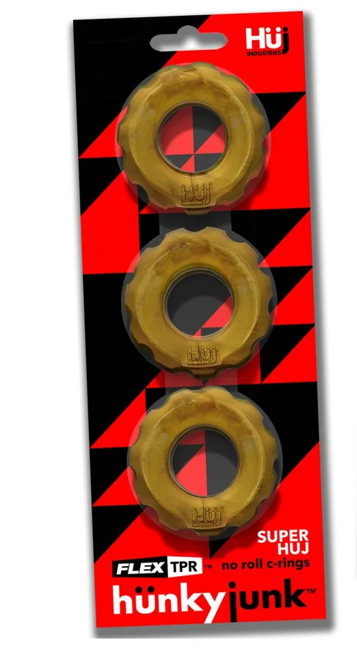 Oxballs Male Sex Toys Super Huj 3Pack Cockrings Oxballs Male Sex Toys Super Huj 3Pack Cockrings