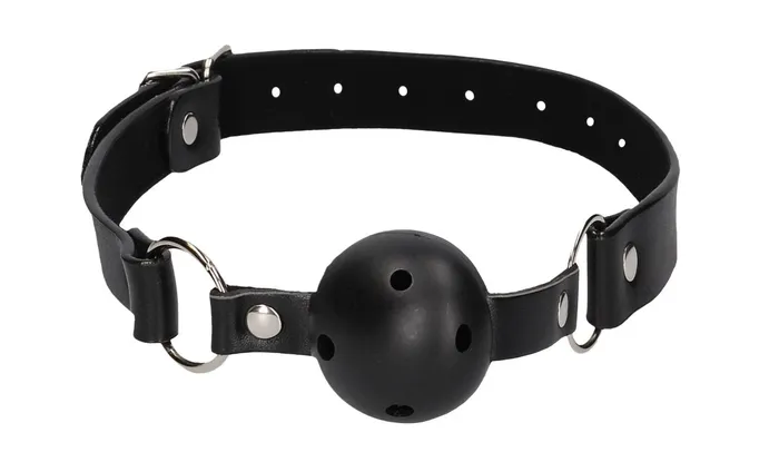 Shots Ouch Breathable Ball Gag With Nipple Clamps Black Couples Shots Ouch Breathable Ball Gag With Nipple Clamps Black Couples