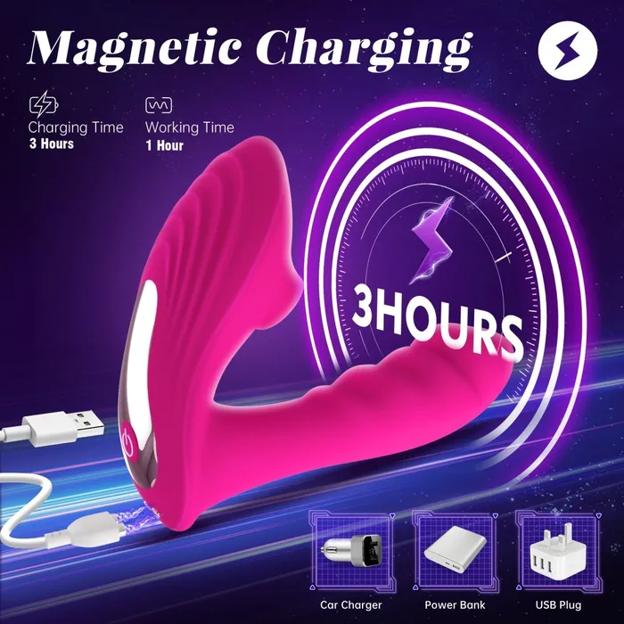 10 Sucking Modes GSpot Stimulation Wearable Sucking Vibrator Sohimi Vibrators
