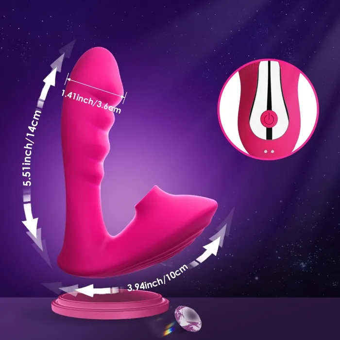 10 Sucking Modes GSpot Stimulation Wearable Sucking Vibrator Sohimi Vibrators