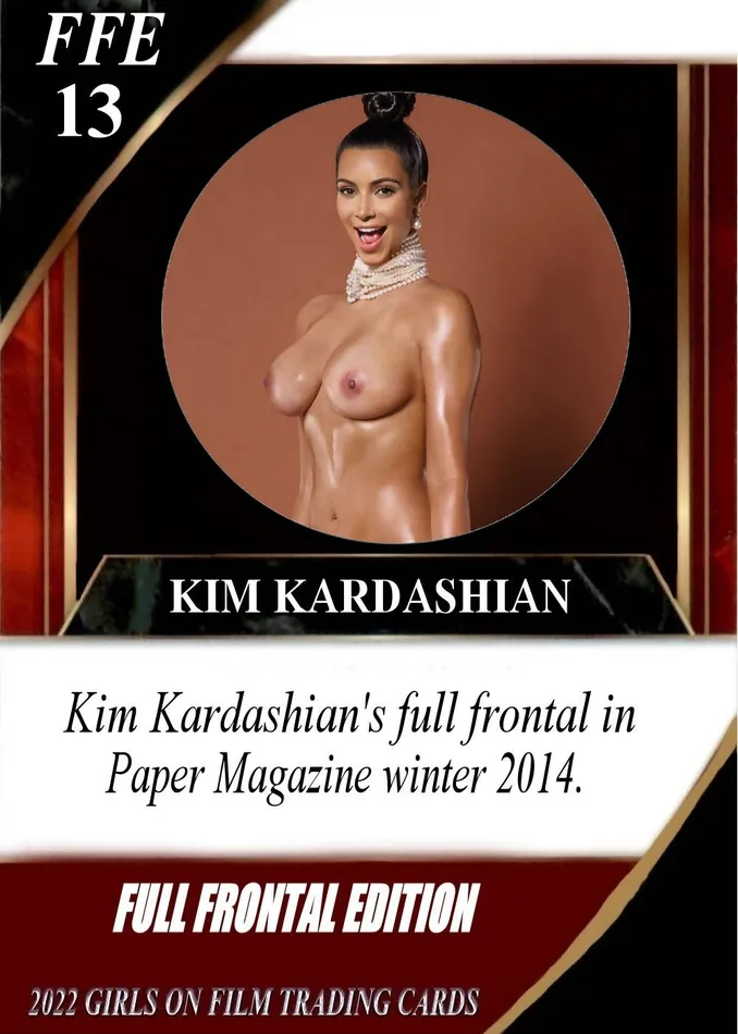 2022 GOF Full Frontal Edition Kim Kardashian Nude Card GOF Cards Couples