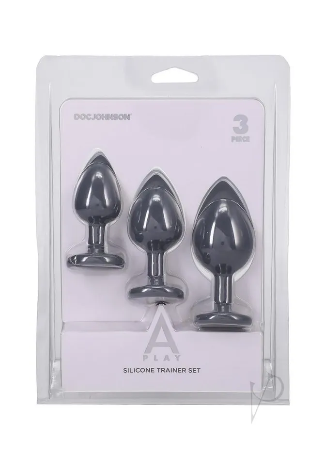 A Play Silicone Trainer Set Gray APlay Anal