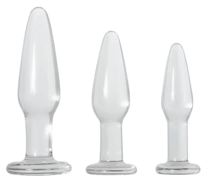 Adam Eve Glass Anal Training Trio Xandebay Male Sex Toys