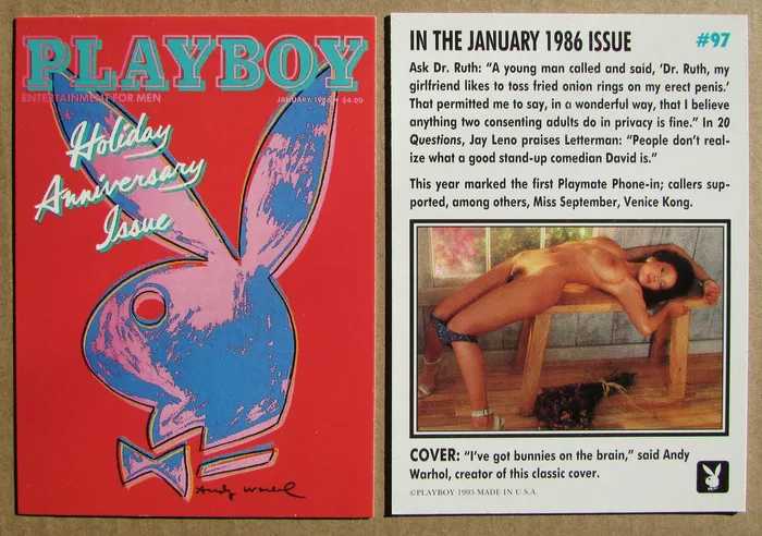 Couples cardplayboy Playboy Centerfolds January Edition cards 9199 sold singly