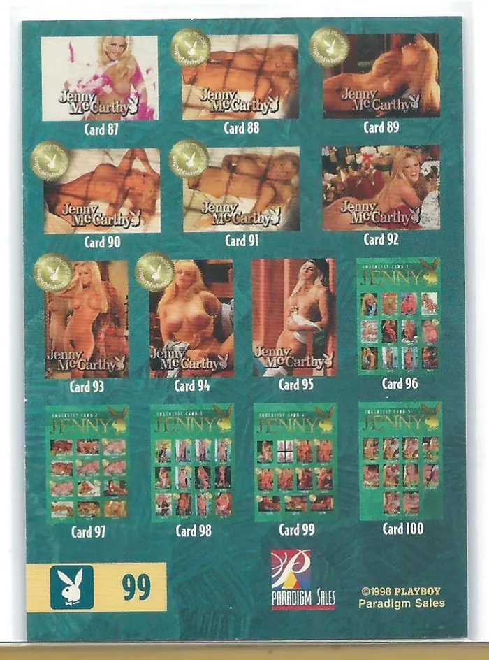 Dans Cards Anal Playboy Best Of Jenny McCarthy Card 99 Dans Cards Anal Playboy Best Of Jenny McCarthy Card 99