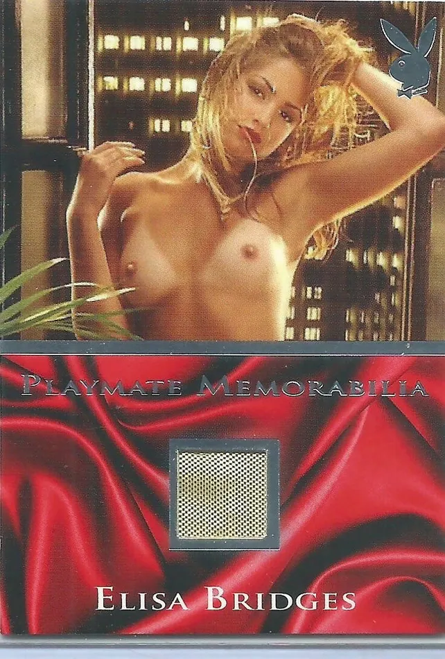 Dans Cards Male Sex Toys Playboy Lingerie Seduction Elisa Bridges Platinum Foil Memorabilia Card