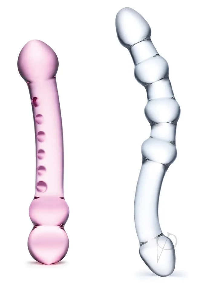 Dildos Glas Double Pleasure Glass Dildo Set 2pc