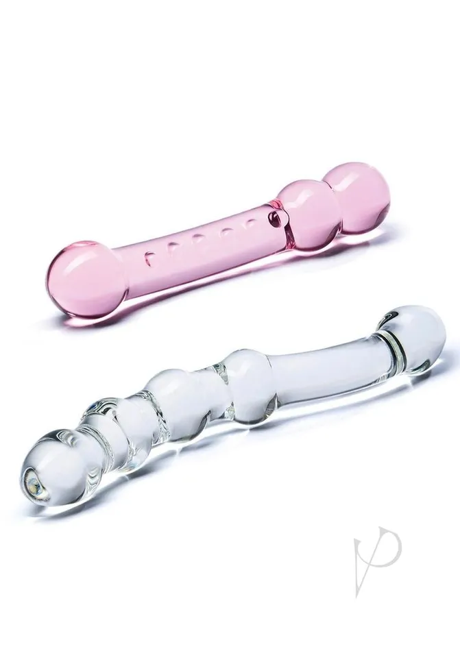 Dildos Glas Double Pleasure Glass Dildo Set 2pc