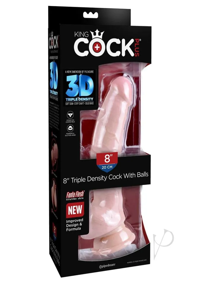 Dildos King Cock Kc Plus 8 Triple Dense Fat Wballs