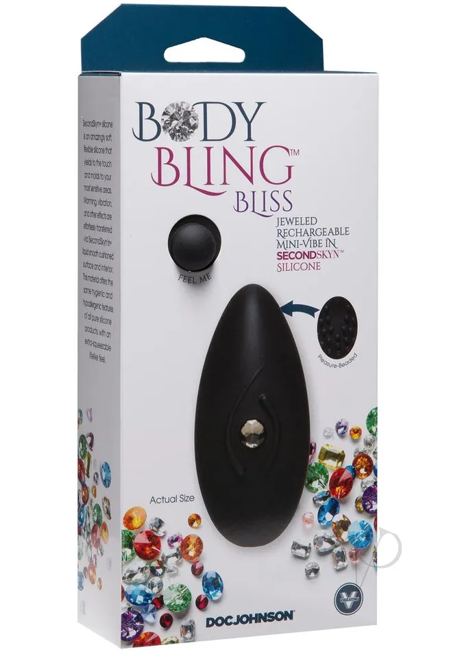 Doc Johnson Anal Body Bling Bliss Mini Vibe Silverdisc