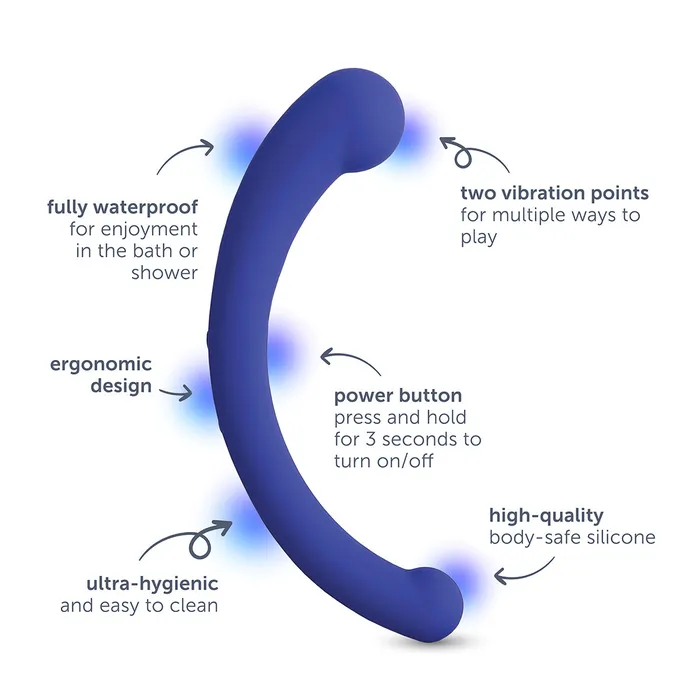 Female Sex Toys plusOne plusOne dual vibrating arc