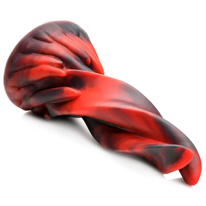 Female Sex Toys XR Brands Hell Kiss Twisted Tongues Dildo