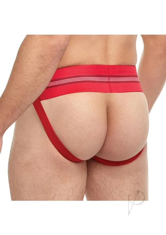 Goal Line Vibrators Goal Line Class Jockstrap Lxl Red