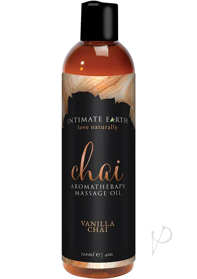 Intimate Earth Chai Massage Oil 4oz Couples