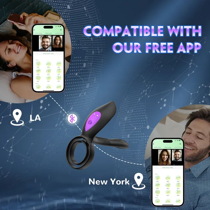 Oronova App Vibrating Cock Ring Couples