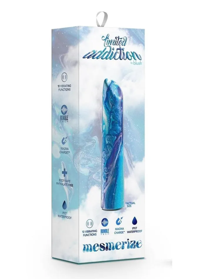 Blush Mesmerize Power Vibe Azure Vibrator with Powerful RumboTech Technology Female Sex Toys