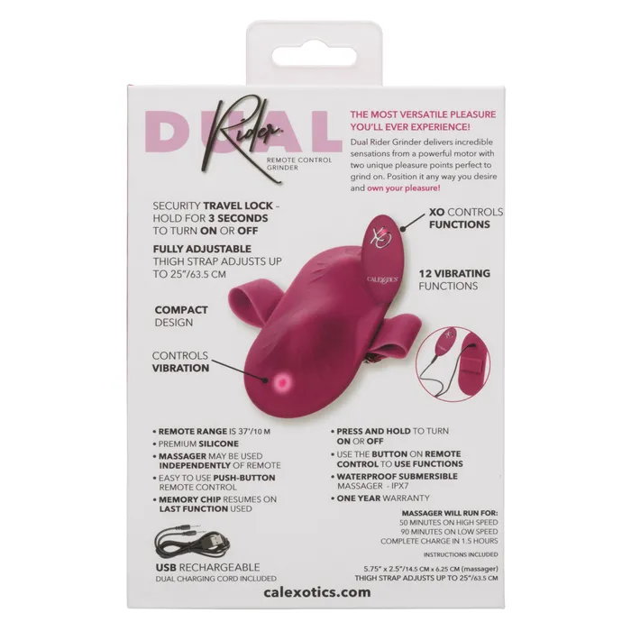 Calexotics Female Sex Toys Dual Rider Remote Control Grinder