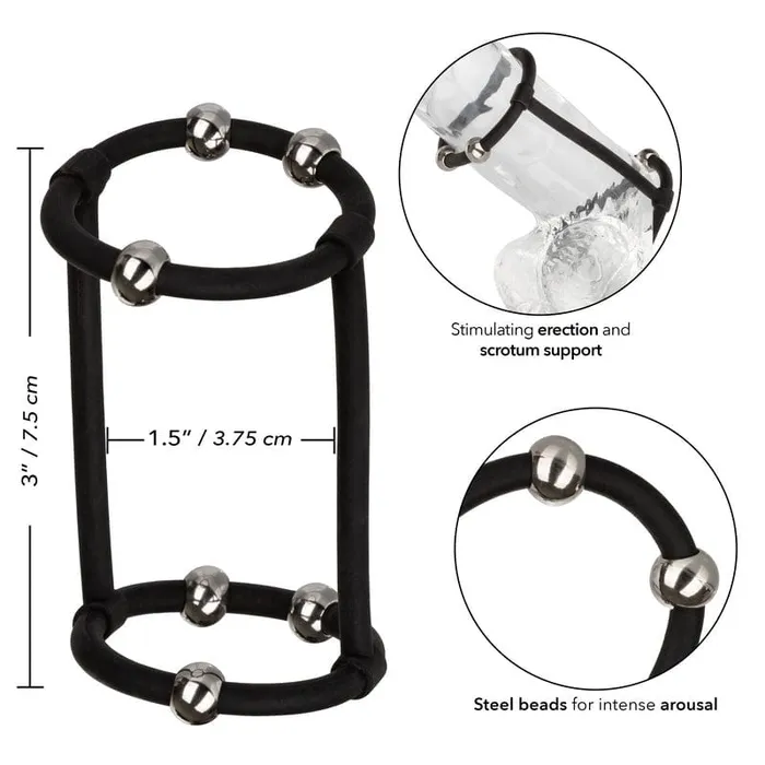 CALEXOTICS Male Sex Toys Calexotics Steel Beaded Silicone Enhancer Cage