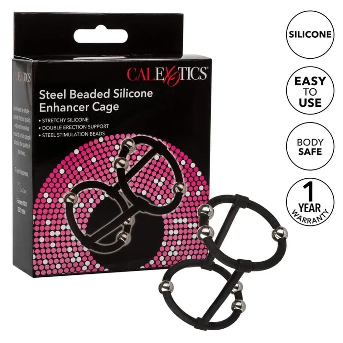 CALEXOTICS Male Sex Toys Calexotics Steel Beaded Silicone Enhancer Cage