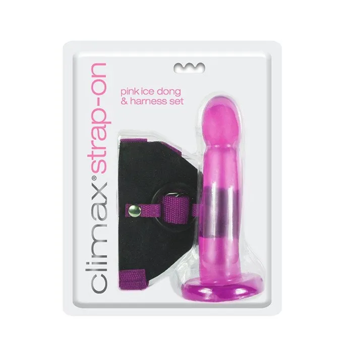 Climax Strapon Ice Dong Harness set Topco Female Sex Toys