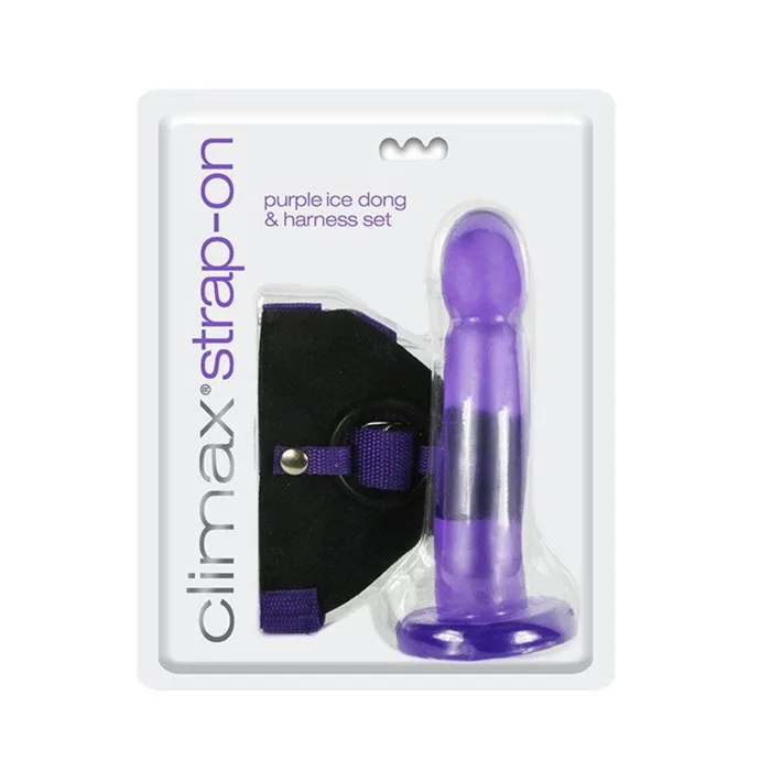 Climax Strapon Ice Dong Harness set Topco Female Sex Toys