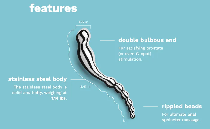 Dildos Le Wand LE WAND SWERVE Stainless Steel Dildo