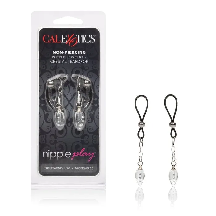 Female Sex Toys Calexotics NonPiercing Nipple Jewelry Crystal Teardrop CALEXOTICS Female Sex Toys Calexotics NonPiercing Nipple Jewelry Crystal Teardrop CALEXOTICS