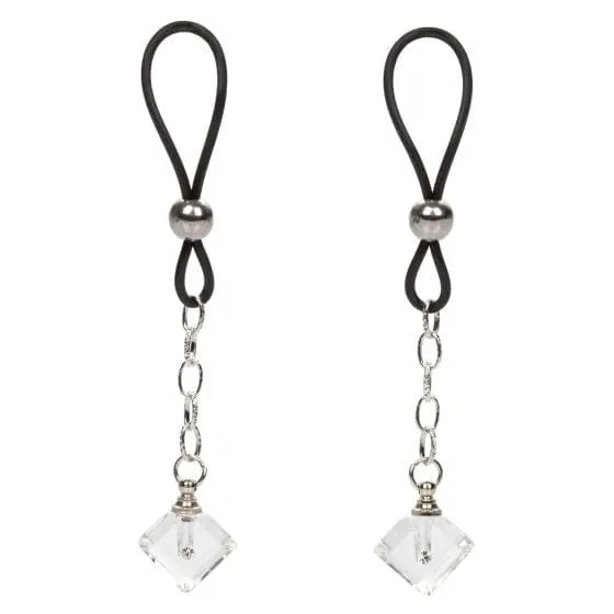Female Sex Toys Calexotics NonPiercing Nipple Jewelry Crystal Teardrop CALEXOTICS