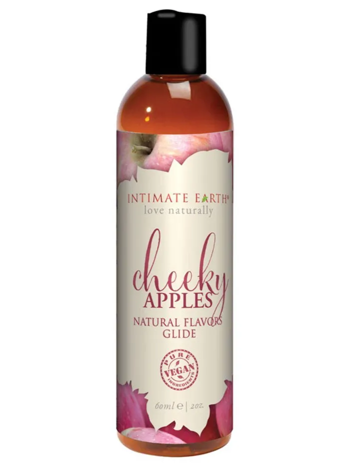 Intimate Earth Sexual Health Wellbeing INTIMATE EARTH Cheeky Apples Natural Flavours WATERBASED FLAVOURED LUBRICANT Intimate Earth Sexual Health Wellbeing INTIMATE EARTH Cheeky Apples Natural Flavours WATERBASED FLAVOURED LUBRICANT