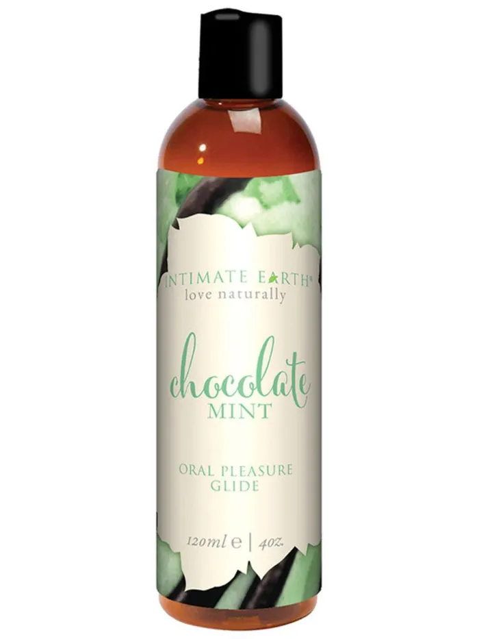 Intimate Earth Sexual Health Wellbeing INTIMATE EARTH Chocolate Mint Natural Flavours WATERBASED FLAVOURED LUBRICANT Intimate Earth Sexual Health Wellbeing INTIMATE EARTH Chocolate Mint Natural Flavours WATERBASED FLAVOURED LUBRICANT