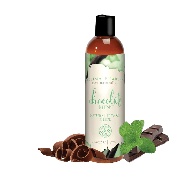 Intimate Earth Sexual Health Wellbeing INTIMATE EARTH Chocolate Mint Natural Flavours WATERBASED FLAVOURED LUBRICANT Intimate Earth Sexual Health Wellbeing INTIMATE EARTH Chocolate Mint Natural Flavours WATERBASED FLAVOURED LUBRICANT