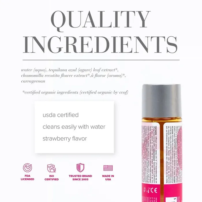 Lubricants System JO System JO Naturalove Strawberry Fields Organic Lubricant