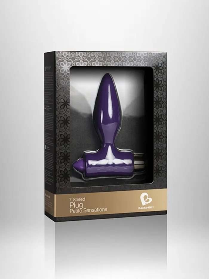 Petite Sensations Plug Purple ROCKS OFF Anal