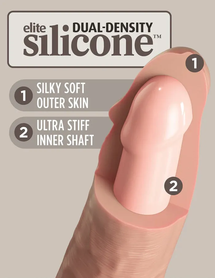 Pipedream Dildos 7 Silicone Dual Density Cock