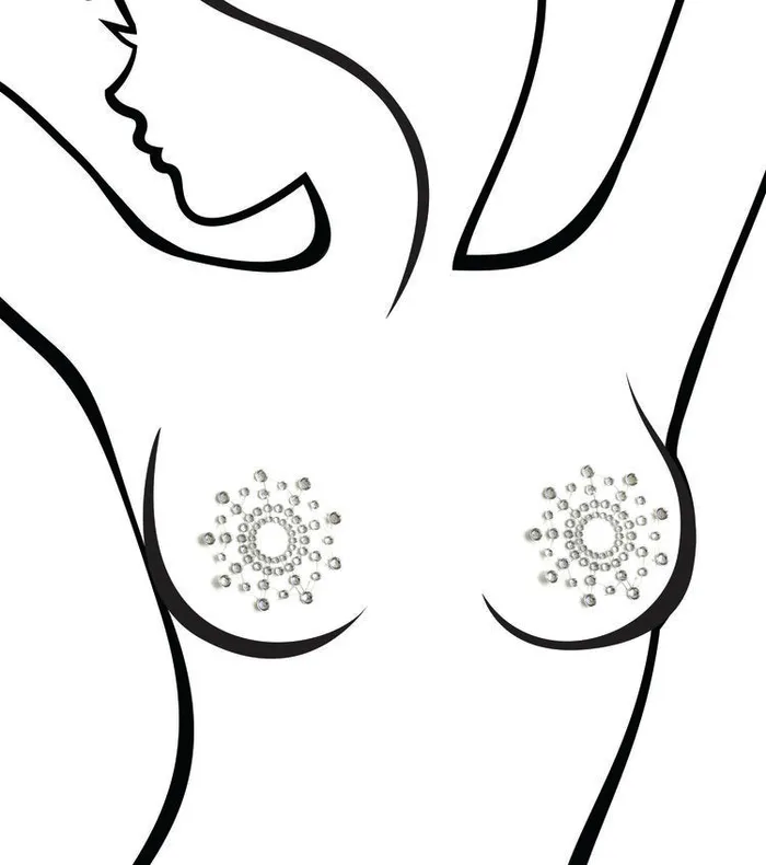 Sexy AF Iridescent Crystals Nipple Couture Little Genie Nipple Clitoral Toys