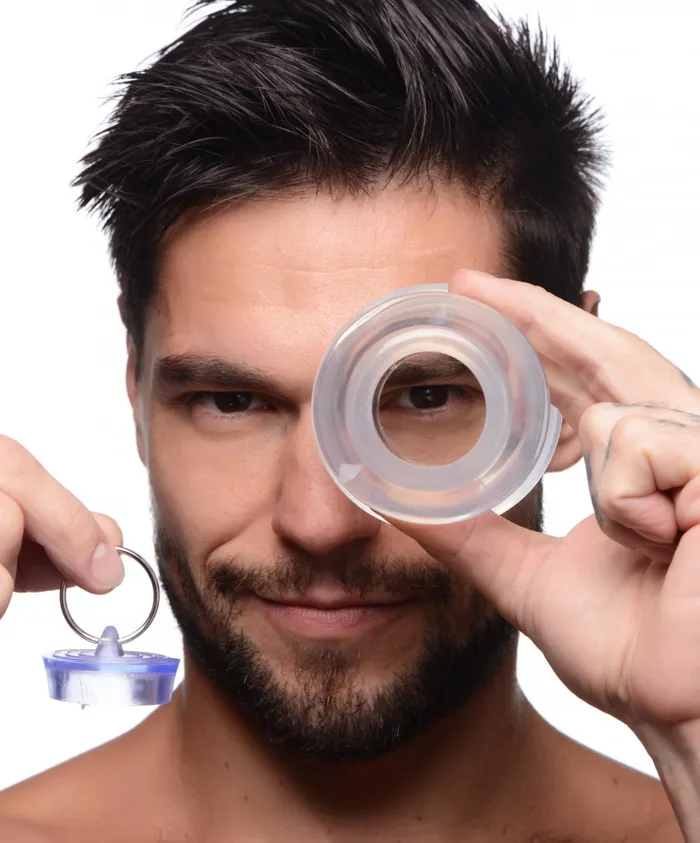 Anal Master Series Ass Bung Clear Hollow Anal Dilator with Plug