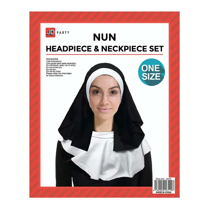 JD Party Couples Nun Headpiece Neckpiece Habit 2Piece Set