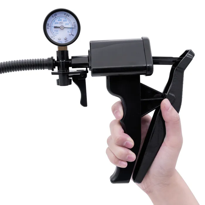 Leto Male Sex Toys Passion Pump PistolGrip Penis Pump With Pressure Gauge