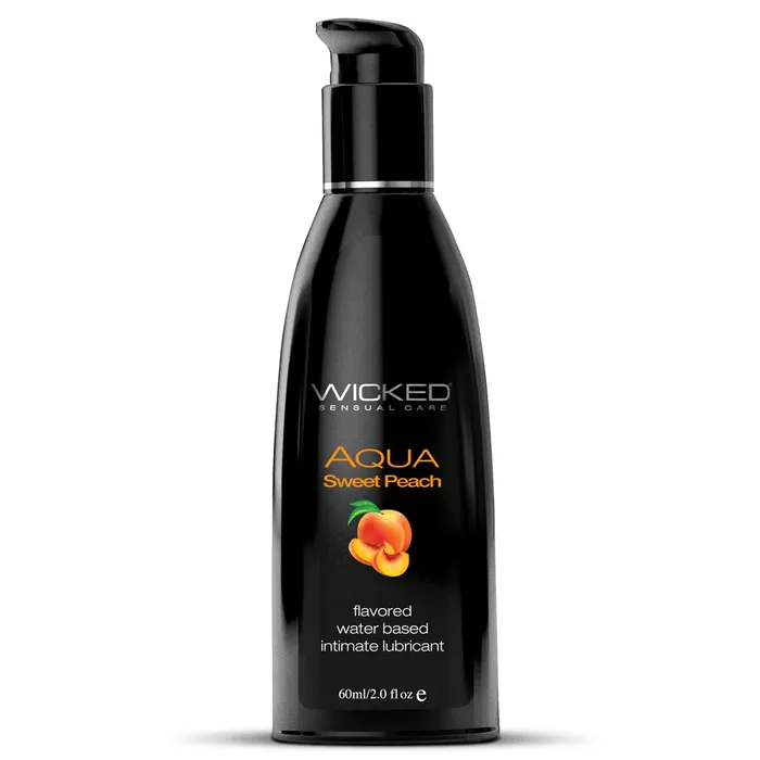 Lubricants Wicked Wicked Aqua Flavoured WaterBased Lubricant Sweet Peach