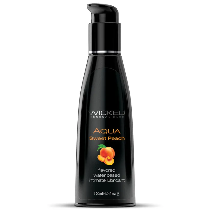 Lubricants Wicked Wicked Aqua Flavoured WaterBased Lubricant Sweet Peach