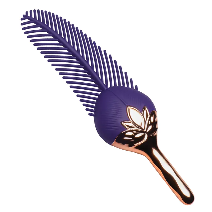 Master Series Female Sex Toys The Tickler Vibrating Silicone Feather Tickler