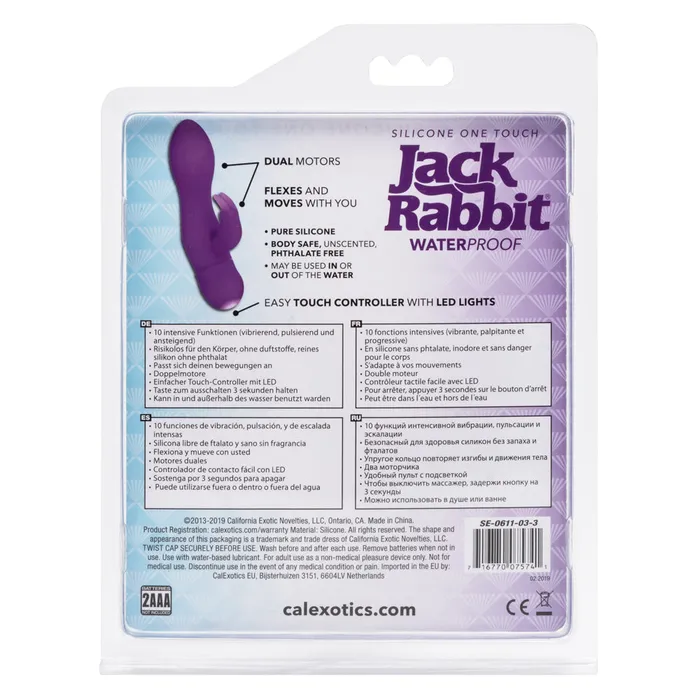 Silicone One Touch Jack Rabbit California Exotics Vibrators