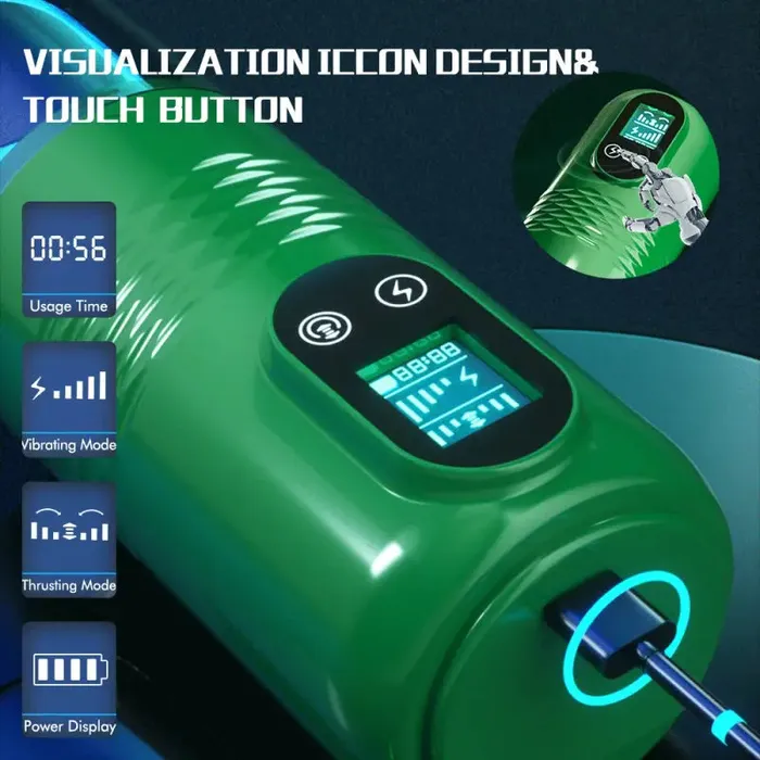 Storm Telescopic Smart Masturbation Cup Lustlia Male Sex Toys
