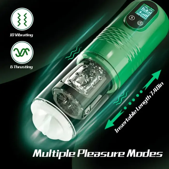 Storm Telescopic Smart Masturbation Cup Lustlia Male Sex Toys