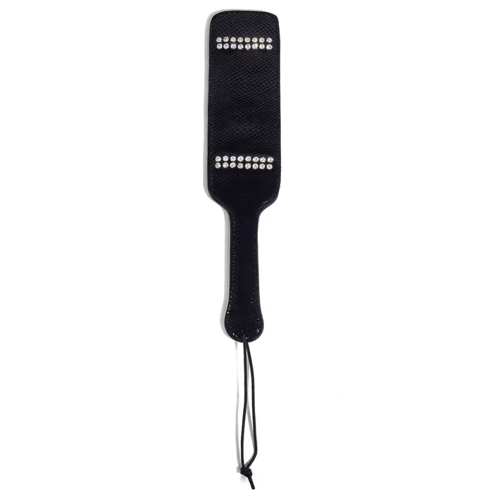 Zorba International Restraints Zorba Patent Leather Snakeskin Spanking Paddle With Rhinestones Zorba International Restraints Zorba Patent Leather Snakeskin Spanking Paddle With Rhinestones