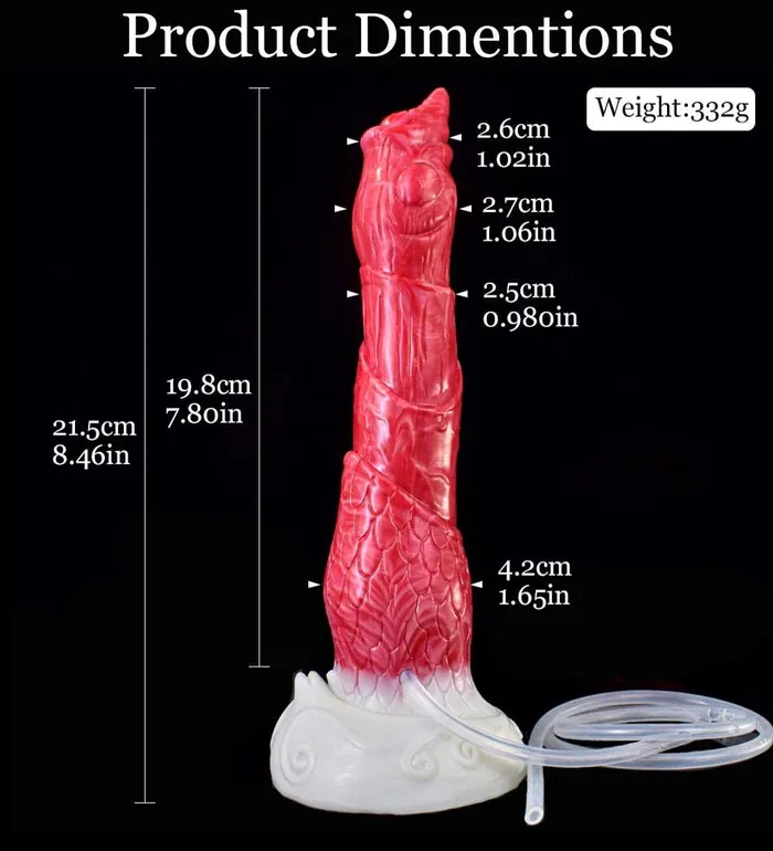  84Inch Cotys Deer Horn Ejaculating Alien Dildo DirtyToyz Dildos